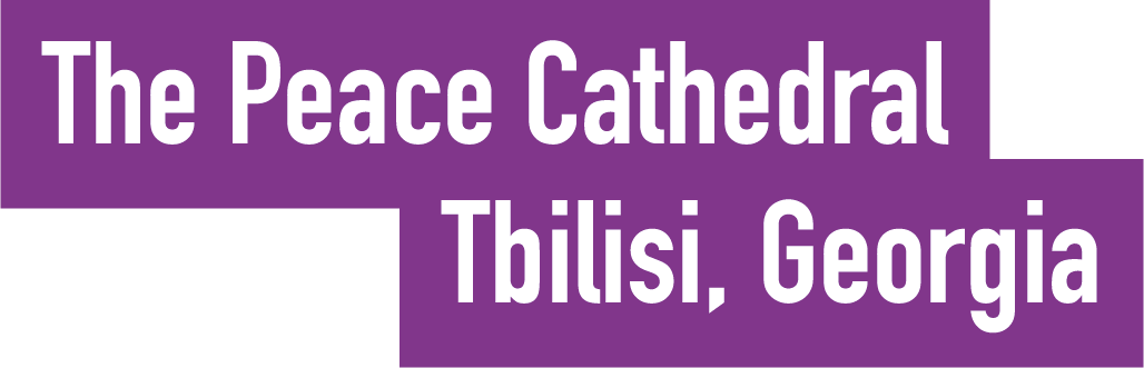 Peace Cathedral Tbilisi Schriftzug